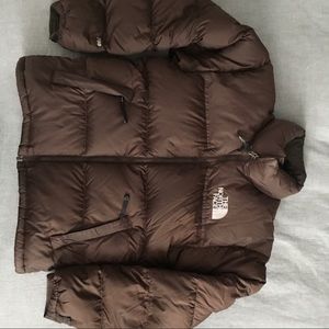 ISO North face brown puffer